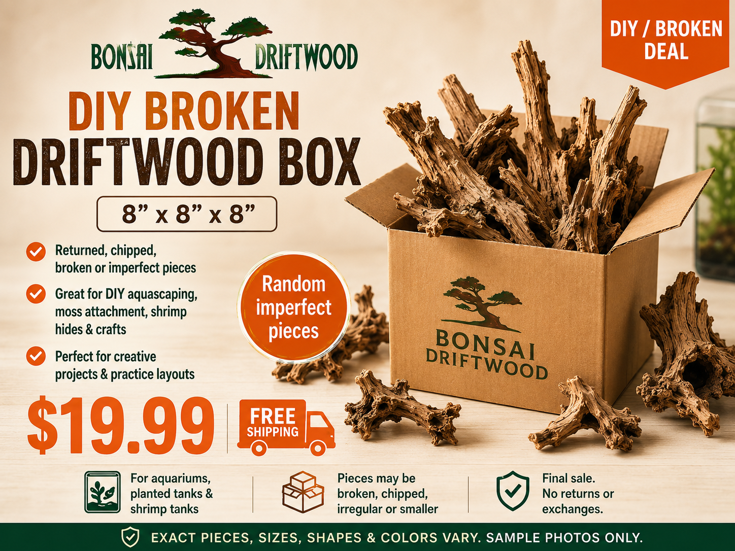 Sample DIY Broken Driftwood Box